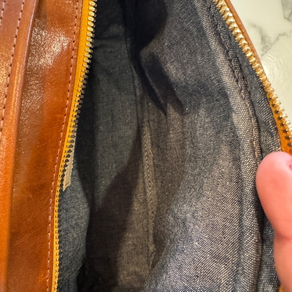 Clare V maribel brown top handle crossbody bag - Picture 7 of 13